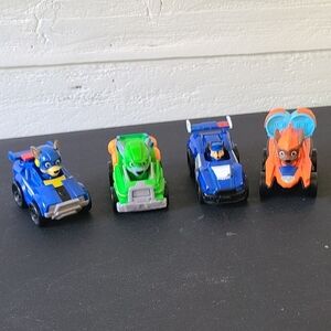 Paw Patrol Mini 3" Vehicles Lot of 4 Rocky Zuma Chase